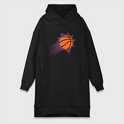 Женское худи-платье Suns Basket, цвет: черный