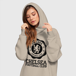 Женское худи-платье Chelsea FC: Emblem, цвет: миндальный — фото 2