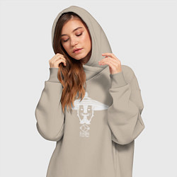 Женское худи-платье Storm Spirit из Доты 2, цвет: миндальный — фото 2