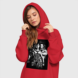 Женское худи-платье The lost of ass, цвет: красный — фото 2
