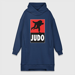 Женское худи-платье Judo, цвет: тёмно-синий