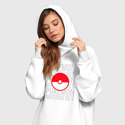 Женское худи-платье Pokemon NINTENDO 90S, цвет: белый — фото 2