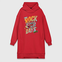 Женское худи-платье Rock Days, цвет: красный