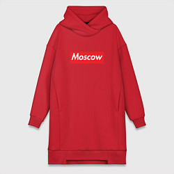 Женское худи-платье Moscow, цвет: красный