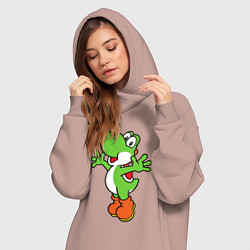 Женское худи-платье Yoshi, цвет: пыльно-розовый — фото 2