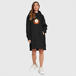 Женское худи-платье Кенни Маккормик, цвет: черный — фото 2