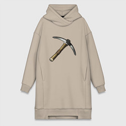 Женское худи-платье Кирка из Раста, цвет: миндальный