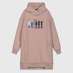 Женская толстовка-платье SCRUBS pixels