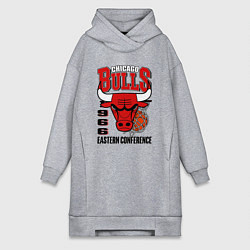 Женское худи-платье Chicago Bulls NBA, цвет: меланж