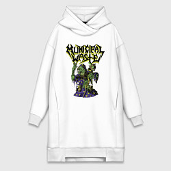 Женское худи-платье Municipal Waste - a witchs Dream, цвет: белый