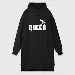 Женское худи-платье Queen Куин, цвет: черный