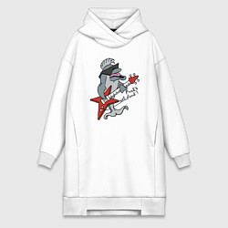 Женская толстовка-платье Punks not dead!