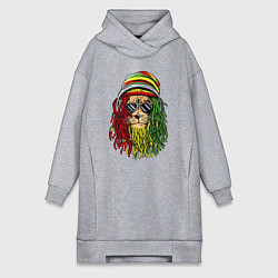 Женская толстовка-платье Rasta lioN