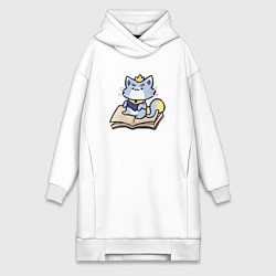 Женское худи-платье The Magical Cat Yuumi, цвет: белый