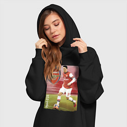 Женское худи-платье Arsenal, Mesut Ozil, цвет: черный — фото 2