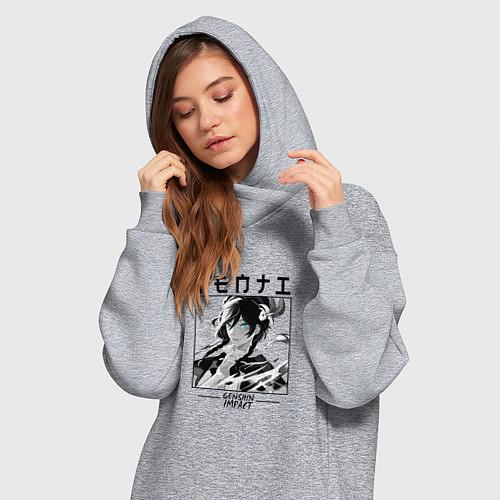 Женская толстовка-платье Венти Venti, Genshin Impact / Меланж – фото 3