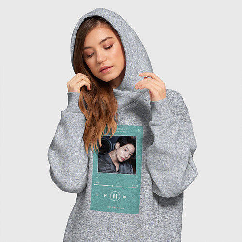 Женская толстовка-платье Чонгук Мой любимый Айдол / Меланж – фото 3