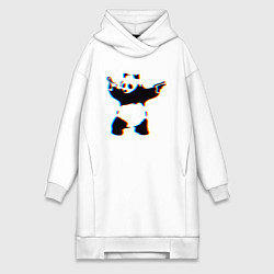 Женская толстовка-платье Banksy Panda with guns - Бэнкси