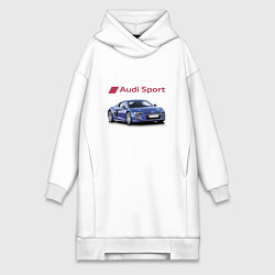 Женская толстовка-платье Audi sport Racing