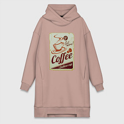 Женская толстовка-платье Coffee Cup Retro