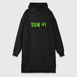 Женское худи-платье SUM41 LOGO, цвет: черный