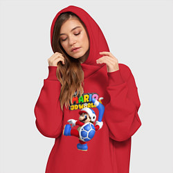 Женское худи-платье Super Mario 3D World Boomerang, цвет: красный — фото 2