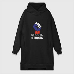 Женская толстовка-платье Russia Strong