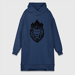 Женское худи-платье Lion one king, цвет: тёмно-синий