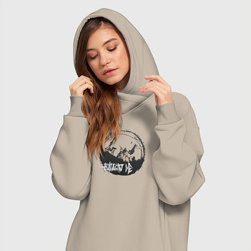 Женская толстовка-платье Floow me rider / Миндальный – фото 3