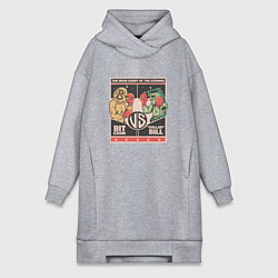 Женская толстовка-платье Биткоин против доллара Афиша Dollar vs Bitcoin