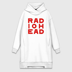 Женская толстовка-платье Radiohead большое красное лого