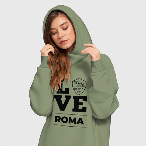Женская толстовка-платье Roma Love Классика / Авокадо – фото 3
