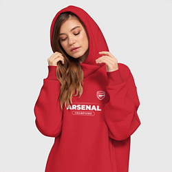 Женское худи-платье Arsenal Форма Чемпионов, цвет: красный — фото 2