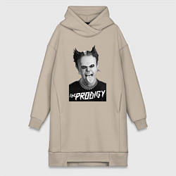 Женское худи-платье The Prodigy - firestarter, цвет: миндальный