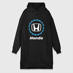 Женское худи-платье Honda в стиле Top Gear, цвет: черный