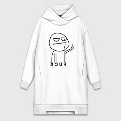 Женское худи-платье Гуляй отседа, цвет: белый