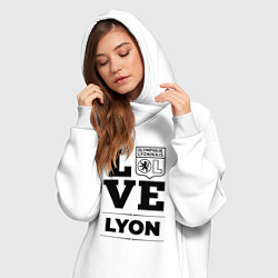 Женское худи-платье Lyon Love Классика, цвет: белый — фото 2