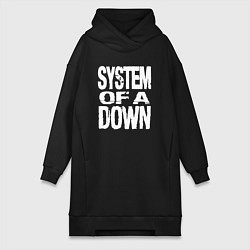 Женская толстовка-платье System of a Down логотип