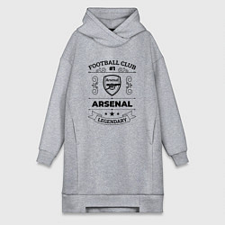Женская толстовка-платье Arsenal: Football Club Number 1 Legendary