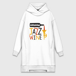 Женское худи-платье Jazz & Wine, цвет: белый
