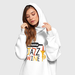 Женское худи-платье Jazz & Wine, цвет: белый — фото 2