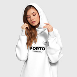 Женское худи-платье Porto Униформа Чемпионов, цвет: белый — фото 2