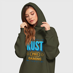Женское худи-платье Игра Rust PRO Gaming, цвет: хаки — фото 2