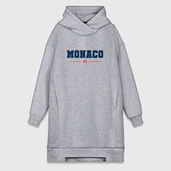 Женское худи-платье Monaco FC Classic, цвет: меланж