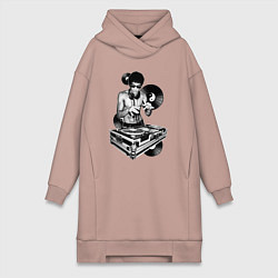 Женская толстовка-платье Bruce Lee - Vinyl Dj