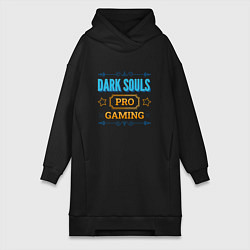 Женское худи-платье Игра Dark Souls PRO Gaming, цвет: черный