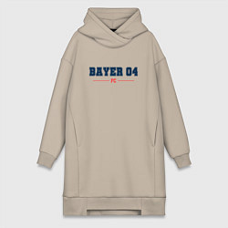 Женское худи-платье Bayer 04 FC Classic, цвет: миндальный