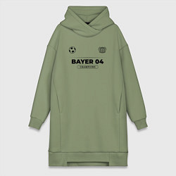 Женское худи-платье Bayer 04 Униформа Чемпионов, цвет: авокадо