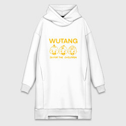 Женское худи-платье Wu-Tang Childrens, цвет: белый