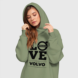 Женское худи-платье Volvo Love Classic, цвет: авокадо — фото 2